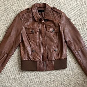 Leather Jacket - VGC - high end jacket from UK - buttery soft - M/L